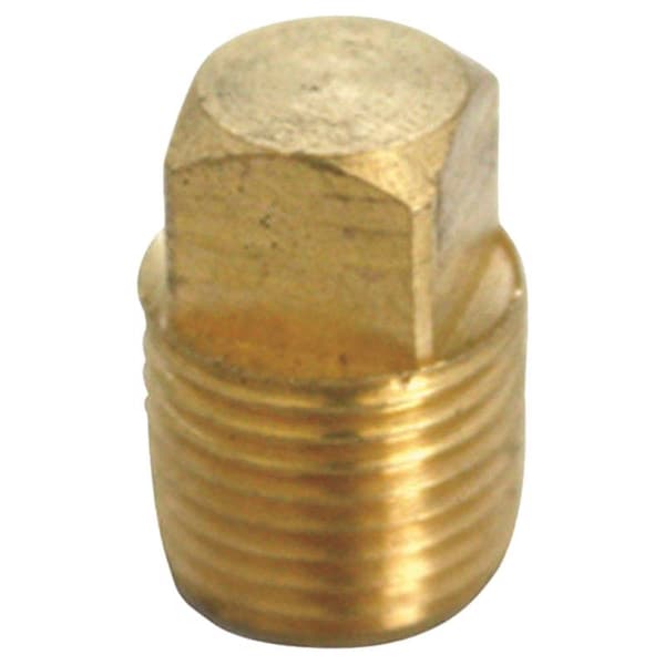 Homeplus+ ATC 1/2 in. MPT Brass Square Head Cored Plug 6JC120810701014 - main